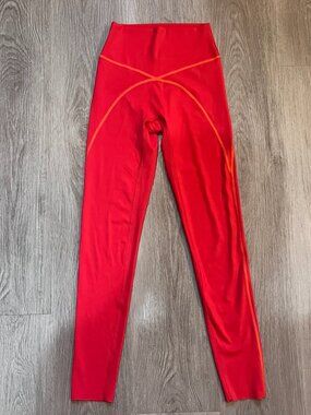 Offline by Aerie Red Goals High Rise Leggings XS NEW